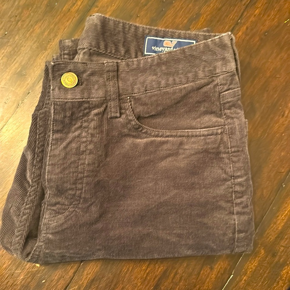 Men’s dark grey corduroy pants straight leg 28x30